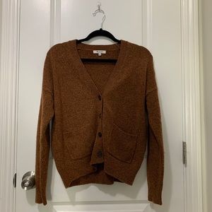 Madewell cardigan - burnt orange XXS